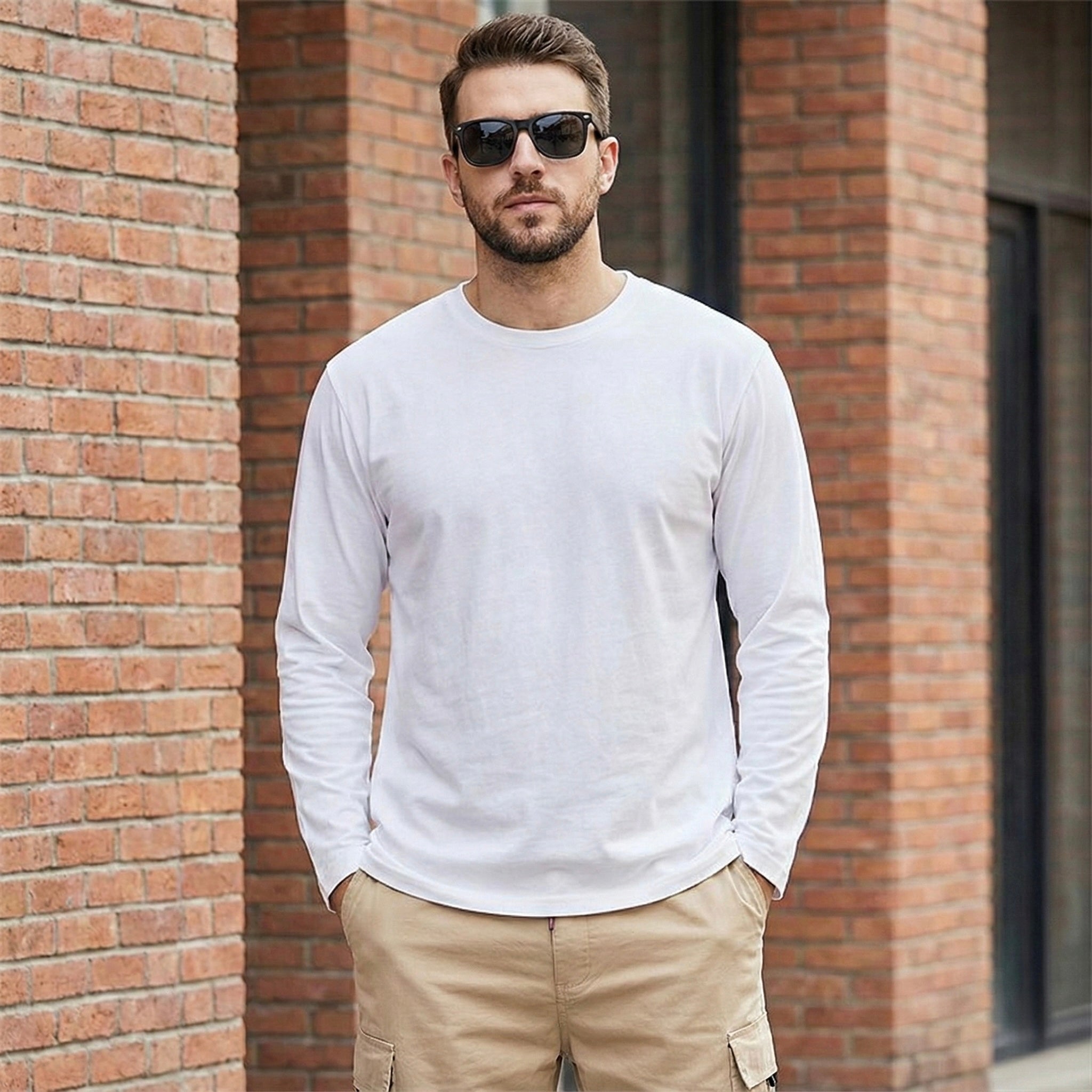 AROVREN Long Cotton Tee