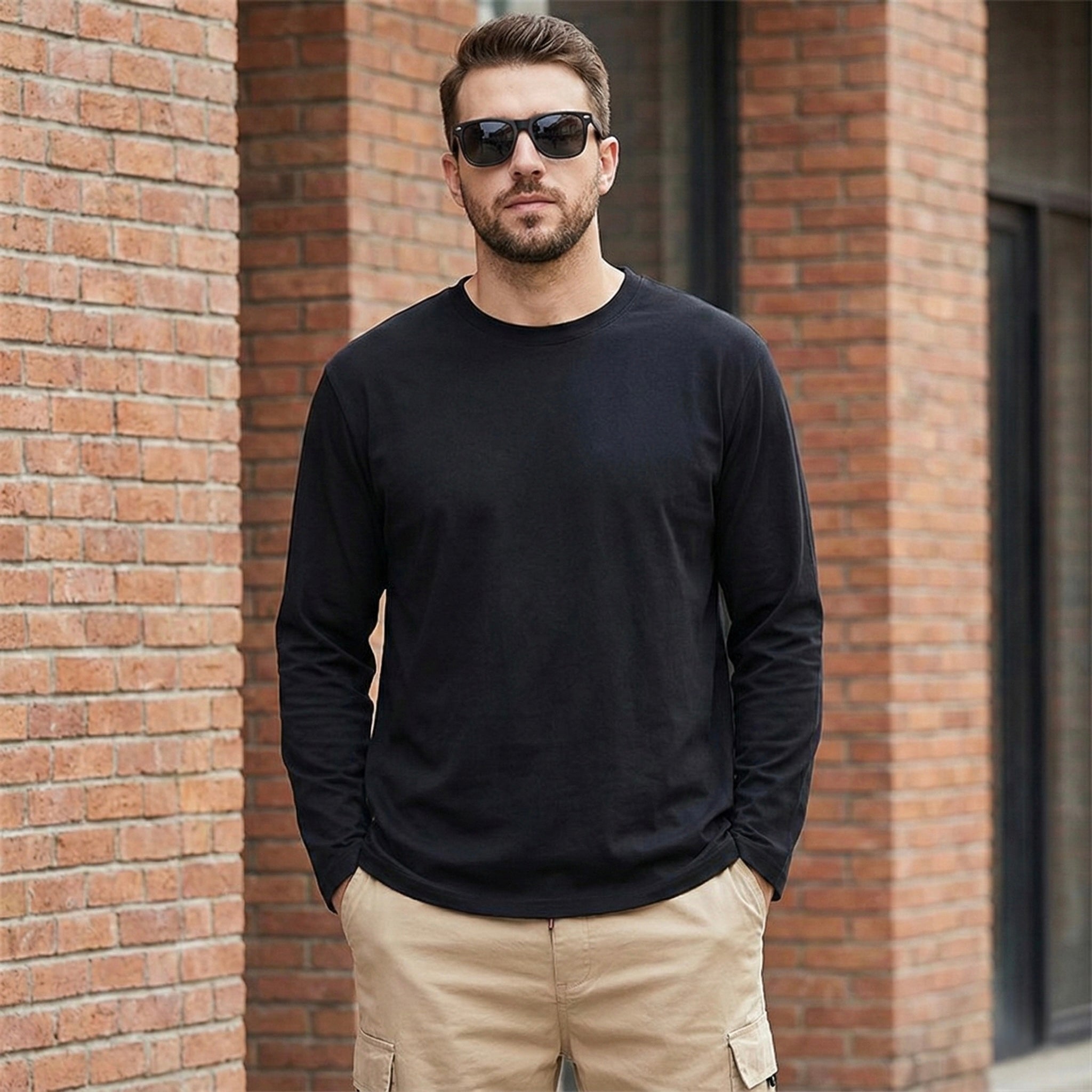 AROVREN Long Cotton Tee