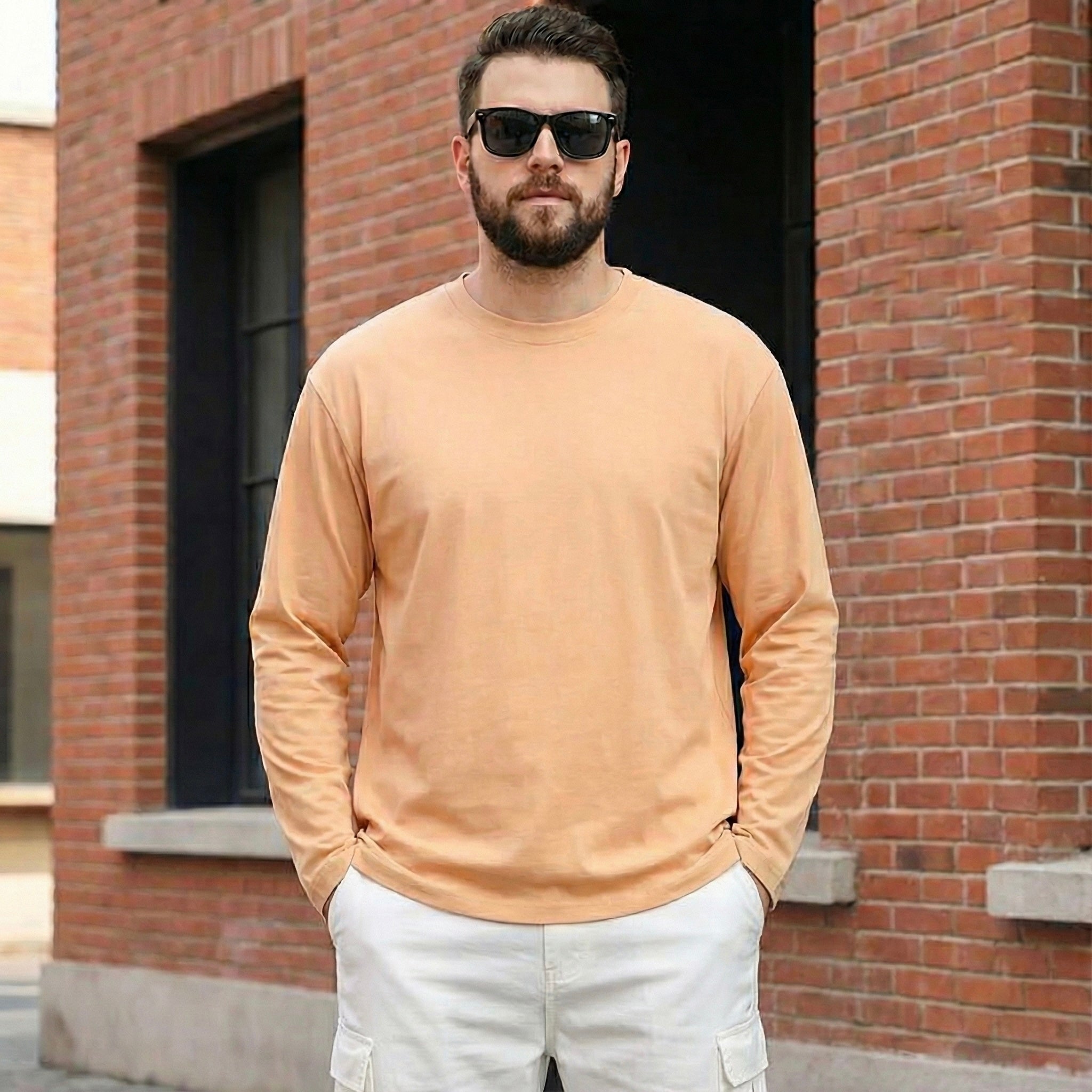 AROVREN Long Cotton Tee